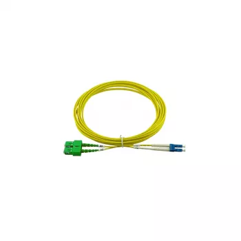 Câble de raccordement fibre optique duplex BlueOptics LC/UPC-SC/APC monomode 3 mètres