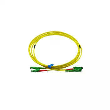 Câble de raccordement fibre optique duplex BlueOptics, E2000-APC/E2000-APC, monomode OS2, 3 m, vert