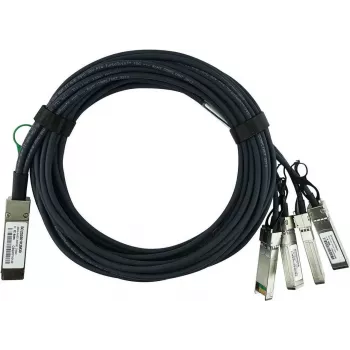 Câble de dérivation à attache directe QSFP vers 4x10GBASE-CR SFP+ passif BlueLAN compatible Extreme Networks QSFP-4SFP10G-CU1M-EN BlueOptics 40GBASE-CR4, 1 m, AWG30 (QSFP-4SFP10G-CU1M-EN-BL)