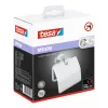 Porte-papier toilette avec couvercle MOON Tesa, autocollant, aspect inox, argent, 1 pièce