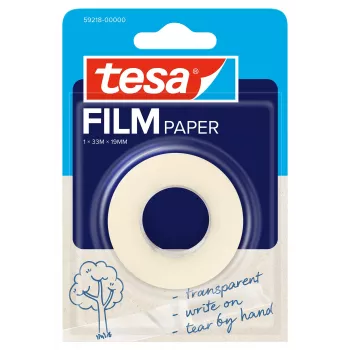 Ruban adhésif papier Film Paper 8x Tesa transparent pour écrire et plier