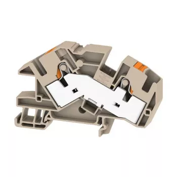 Weidmüller AITB 16 BB 2C Borne de raccordement d'installation, raccordement à vis, rail DIN, 500 V, 76 A, 0,5-16 mm², beige foncé