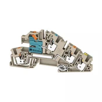 Weidmüller AITB 4 BB NDT-L-PE Borne de raccordement d'installation, PUSH IN, 4 mm², grise