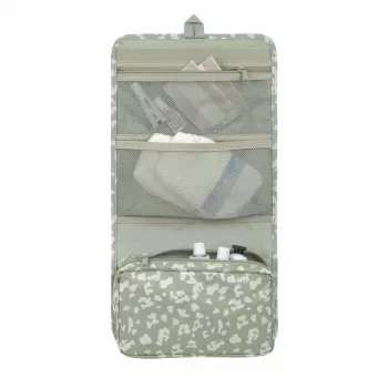 Trousse à langer Lässig Green Label XL, Leo, 1,9 l, 26 x 4,5 x 19 cm, avec tapis à langer déperlant, polyester recyclé, Light Khaki