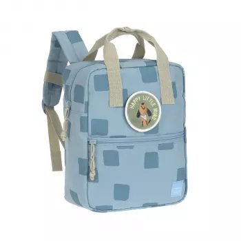 Mini sac à dos carré Lassig Pattern Party Blue