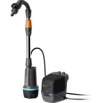 Pompe de récupération d'eau de pluie sans fil Gardena 2600 Comfort 18V P4A prête à l'emploi (14604-20)