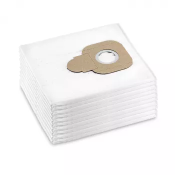Sacs d'aspirateur Kärcher 2.885-908.0 10 pièces - sacs filtrants en non-tissé d'origine pour WD 4, WD 5, WD 6, MV 4, MV 5, MV 6