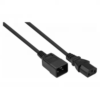 Kabelmeister câble de rallonge d'alimentation C20 vers C13, noir, 1,0 m