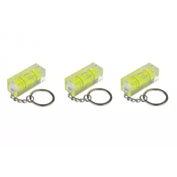 Kabelmeister Niveau à bulle mini avec anneau porte-clés - lot de 3
