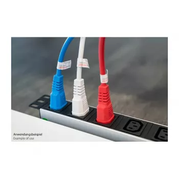 Kabelmeister Câble de prolongation pour appareil froid C14 vers C13, rouge, 0,5m, 3x0.75mm²