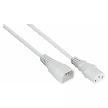 KABELMEISTER Câble de prolongation d'alimentation IEC C14 vers C13 1m blanc