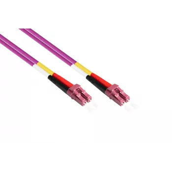 Kabelmeister Câble de raccordement fibre optique OM4 Duplex LC/LC multimode 3m