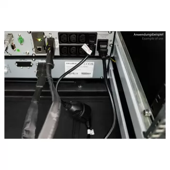 Kabelmeister Câble d'alimentation C14 vers prise Schuko noir 0,5m