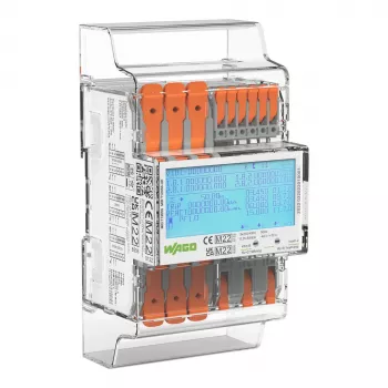 WAGO 879-3020 compteur d'énergie triphasé numérique 4PS 65 A conforme MID