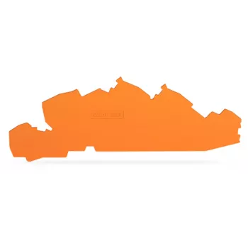 WAGO plaque d'extrémité et intermédiaire 2205-7692 épaisseur 1 mm orange