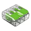 WAGO 221-423 Connecteur d'épissure compact 3 conducteurs, 4 mm², transparent