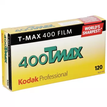 Kodak TMY 400 T-Max 120 film négatif noir et blanc, pack de 5