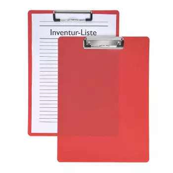 Presse-papiers Foldersys A4 rouge