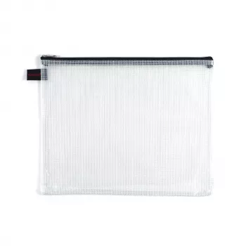 Pochette zippée Foldersys B5 transparente