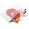 Pochette à documents à fermeture éclair FolderSys A4 transparente