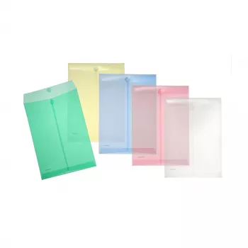 10 pochettes document FolderSys assorties lisses A4