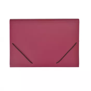 Chemise à soufflet FolderSys 5 compartiments rouge
