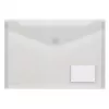 Pochettes à documents FolderSys transparentes lisses A4, lot de 10