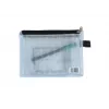Pochette à fermeture éclair FolderSys A6 transparente en PVC
