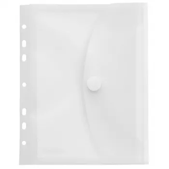Pochettes à documents FolderSys transparentes grainées A5, lot de 10