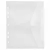 Pochettes à documents FolderSys transparentes à structure grainée A5, lot de 10