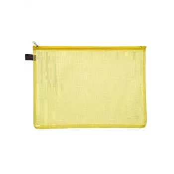 Pochettes à documents à fermeture éclair FolderSys A4 transparentes, lot de 10