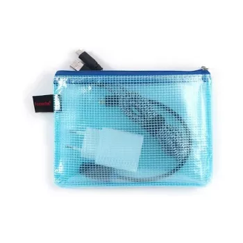 10 pochettes zip FolderSys A6 transparent