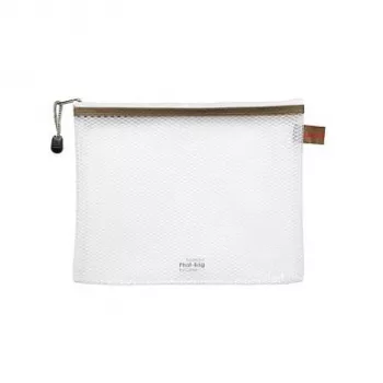 Pochette à fermeture éclair FolderSys A5 transparente