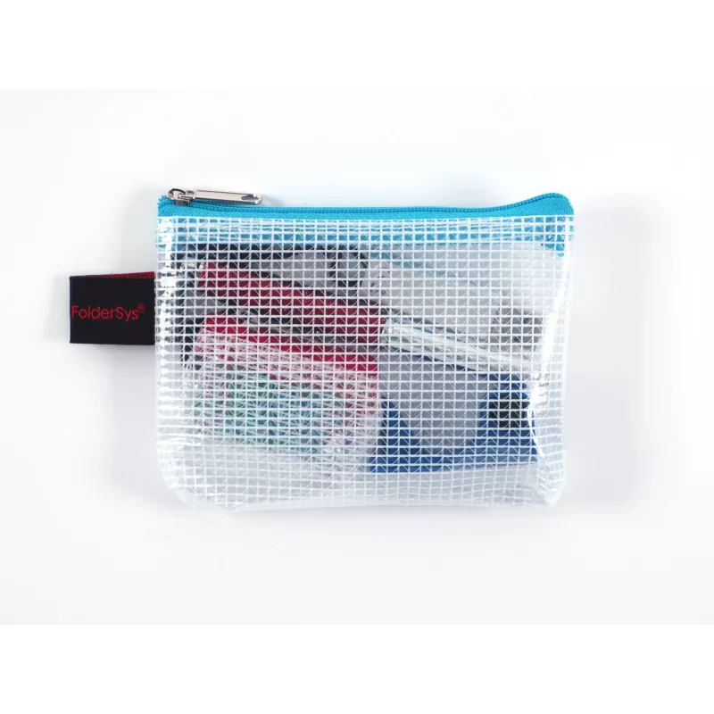 Pochette à fermeture éclair FolderSys A7 transparente