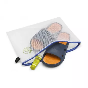Foldersys pochette à documents à fermeture éclair A4 transparent PVC