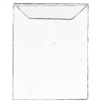 Pochettes autocollantes Foldersys lisses transparentes, lot de 10