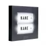 M-E MODERN-ELECTRONICS KTB-2 A bouton de sonnette 2 familles anthracite lumineux