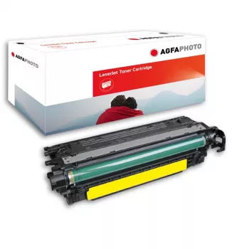 AgfaPhoto cartouche de toner jaune compatible (alternative à Canon 723Y, HP 504A, HP CE252A)