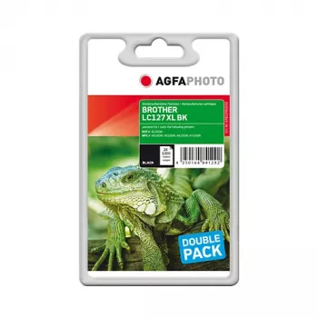 AGFAPHOTO APB127BDUOD cartouche d'encre noire compatible lot de 2 pour Brother MFC-J4510DW