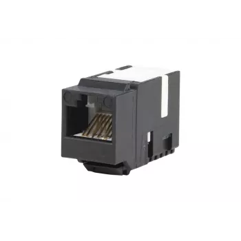 METZ CONNECT 130A10-29-I-B1 module Keystone RJ45 femelle plat noir Cat6A blindé
