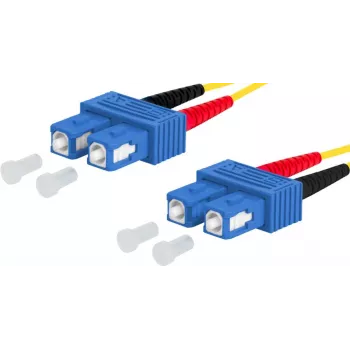 Câble de raccordement METZ OpDAT OS2 SC-D/SC-D duplex monomode 3 m jaune LSZH