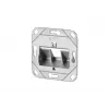METZ CONNECT 130B20D11200KE prise réseau Keystone 1 port encastrée blanc pur