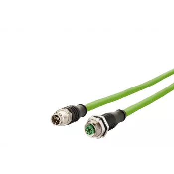 METZ CONNECT 142M2X12020 - 2 m - Cat6a - M12 - M12 - vert
