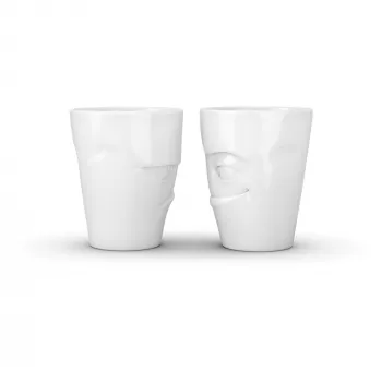 FIFTYEIGHT PRODUCTS 350ml Mug - Grumpy & Mischievous White
