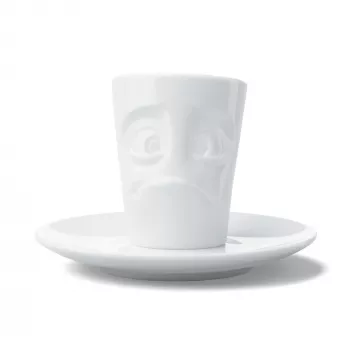 Tasse à espresso FIFTYEIGHT PRODUCTS 80 ml avec anse - Perplexed White