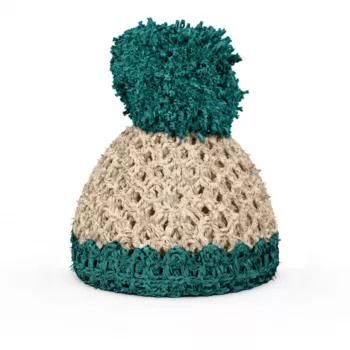 FIFTYEIGHT PRODUCTS Coquetier Beanie ivoire/émeraude