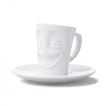 Tasse à espresso FIFTYEIGHT PRODUCTS FIFTYEIGHT 80 ml avec anse - Funny White