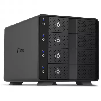 Fantec MB-X4U31 boîtier pour disques durs 4 baies 3,5 pouces SATA USB 3.2 Gen 2 Type-C (2528)