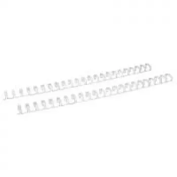 LMG Signaltechnologie 100 reliures à peigne métalliques blanches pour 65 feuilles (34RM95-WS)
