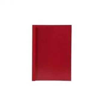 LMG LMG-BMDLM-RO-R2 Chemises à reliure thermique, grain cuir, rouge, 2 mm, 50 pièces
